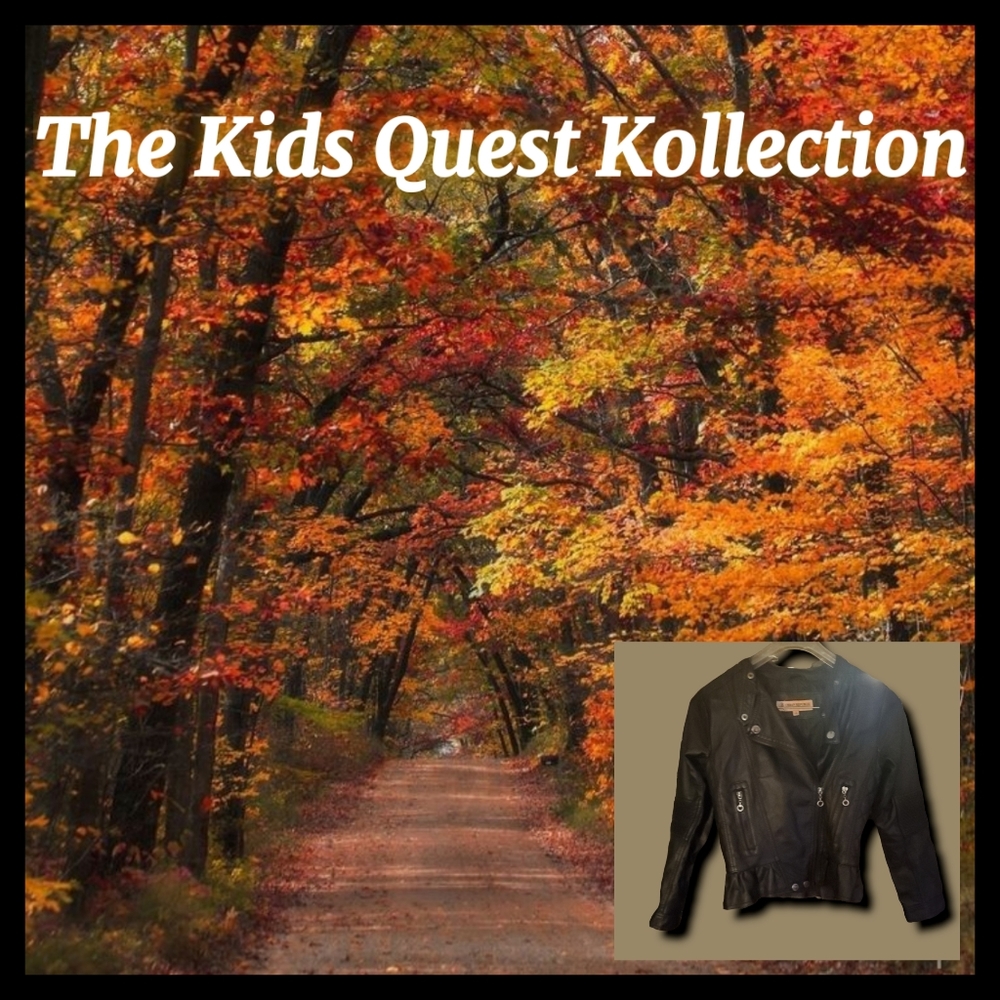 The Kids Quest Kollection: Ruffled Leather Jacket | Size Large
